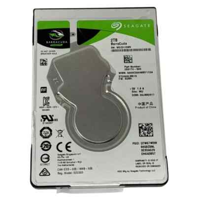 new Seagate BarraCuda 2TB Internal 5400 RPM 2.5'' Hard Drive For PC ST2000LM015