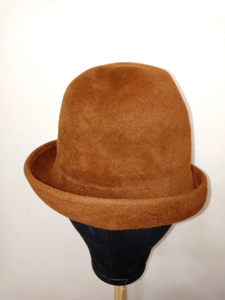 Sombrero de piel Eric Javits New York auténtico 100 % lana Foto 4 de 4