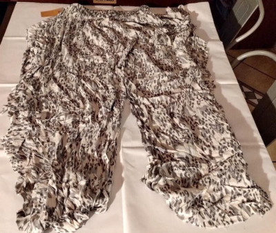 Surf Gypsy Animal Print Beach Cover Up Pants/Skirt Size S