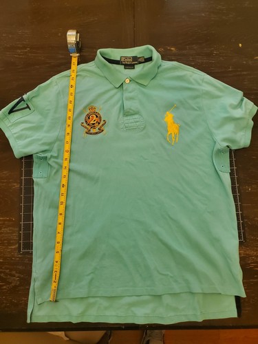 Polo Ralph Lauren Rugby Shirt Mens Extra Large County Rider Jockey Club Crest - Picture 3 of 8