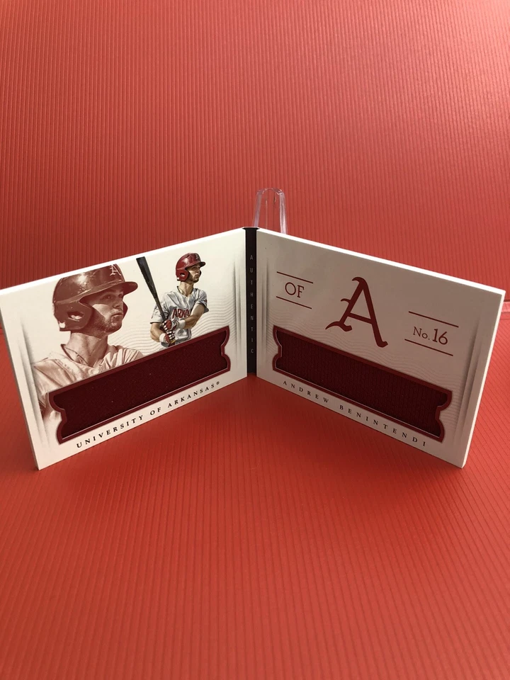 Andrew Benintendi 2015 Nat'l Treasures Arkansas booklet /25 - Image 2 of 3