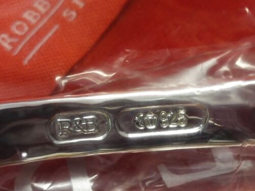 ROBBE & BERKING R&B MARTELE TASSEN SAHNE LÖFFEL 925 STERLING SILBER UNBENUTZT - Bild 2 von 2