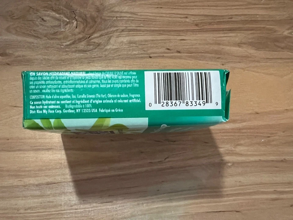 Jabón en barra de té verde y oliva "NUEVO" Kiss My Face - barra de 4,0 oz Foto 3 de 3
