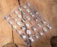 Dog Collection 5D Nail Art Sticker Decal Manicure Dog Breeds