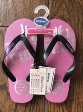 Pittsburgh Steelers Pink Flip Flop Sandals Women Small Sizes 5-6 New NWT