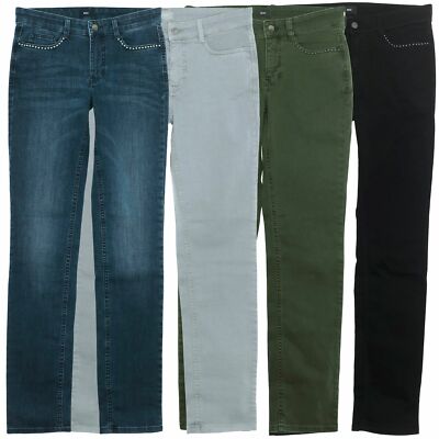 MAC Angela Pearl Jeans Hose Damen Stetchjeans Denim Super Slim Straight Leg