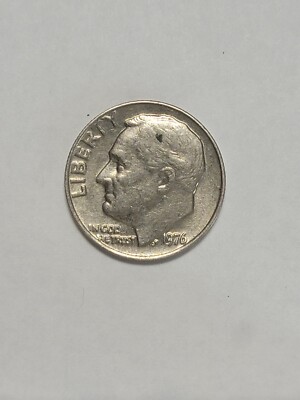1976 No Mint Mark Dime and Double Die Rim Error.