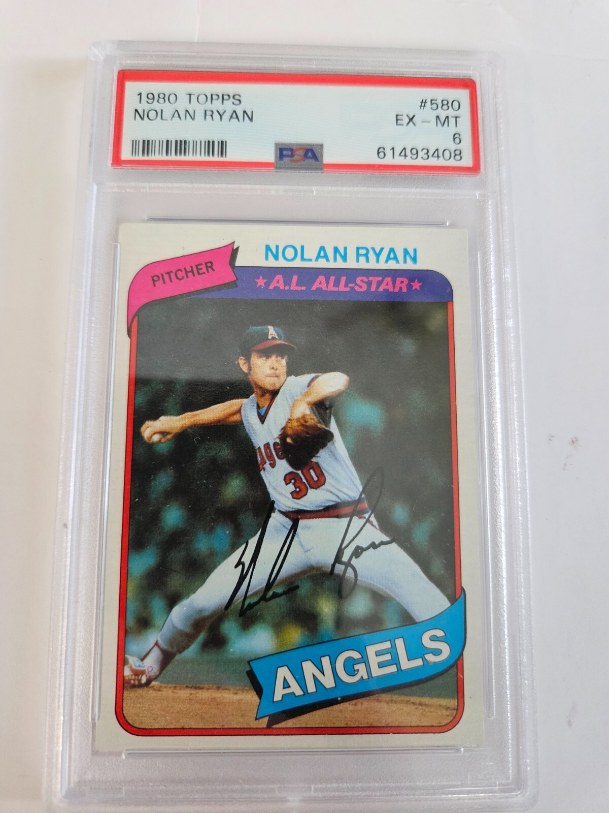 1980 Topps Nolan Ryan #580 PSA 6 California Angels