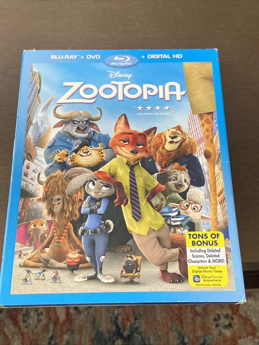 Zootopia 2016 Disney Blu-ray DVD Digital HD With Target Slipcover for sale  online