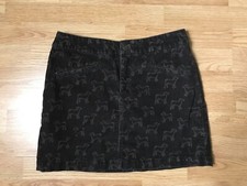 Vineyard Vines Corduroy Skirt Womens 2 Brown Dog Print Pockets