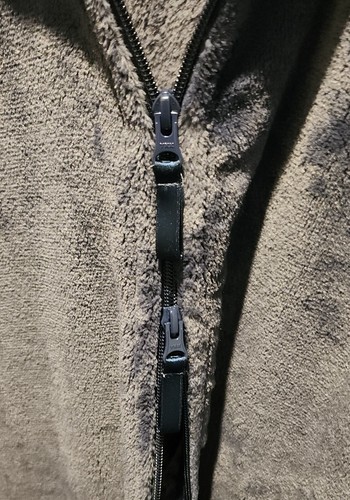 LL Bean Women's Winter Plush Robe Full Zip Dark Blue, Petite Large, Cozy Comfort - Picture 14 of 17