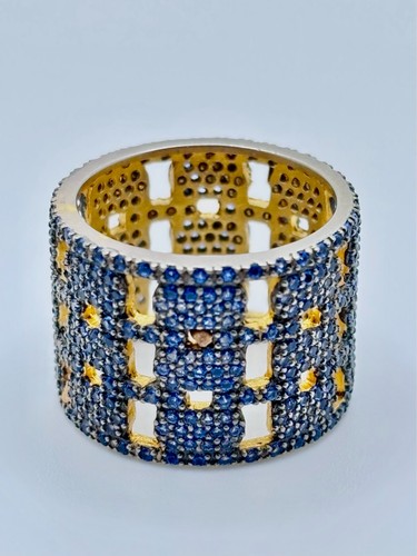 Sterling Silver Blue Zirconia fashion ring - Picture 4 of 4