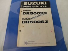 Pour Suzuki DR500 SX Sz 1981 Book Catalogue Pièces Manuel Spare Parts Catalog