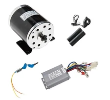 Electric Motor Kit 500 W 24 V DC w Reverse Control+Thumb Throttle+Key f Go-Kart