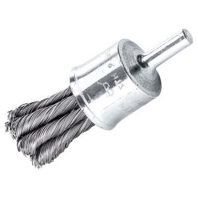 Lessmann 456.278 Knot End Brush With Shaft 29mm, 0.35 Steel Wire