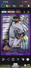 Topps Bunt German Marquez Chrome Purple Sonar Iconic /275 [DIGITAL CARD]