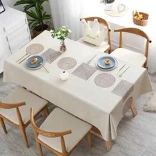 Tablecloth Anti-scalding PVC Coffee Table Mat Tablecloth Oil Proof Tablecover