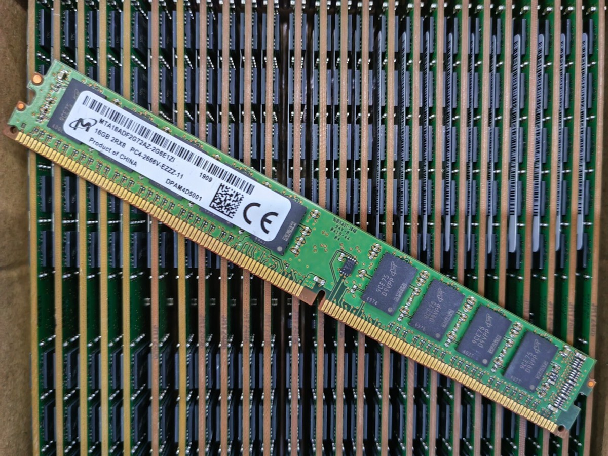 16GBx4枚 64GB Micron DDR4 2666 ECC REG 16GBx4枚 64GB Micron DDR4 2666 ECC REG 16GBx4枚 64GB Micron DDR4