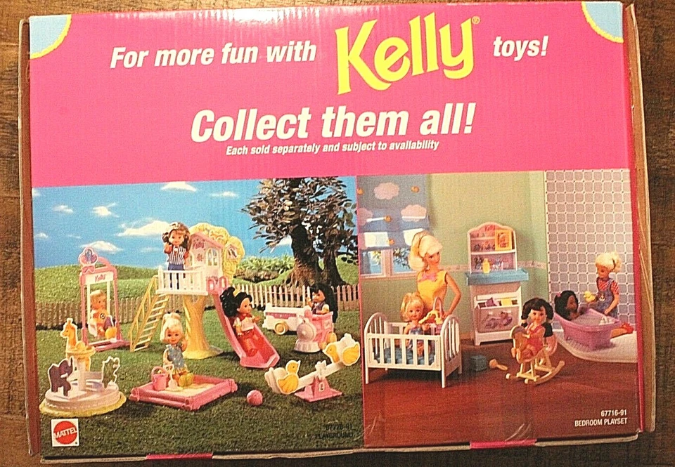 JUEGO DE JUEGO DE DORMITORIO VINTAGE NRFB RARO 1998 BARBIES HERMANA KELLY CLUB 67716 Foto 2 de 2
