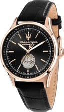 Orologio Maserati Uomo Automatico Cinturino Pelle Nero Cassa Rame _R8821124001