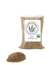 Good Word Organic Organic Rye Wheat Berries 5 lbs Bulk Grains Breads USA