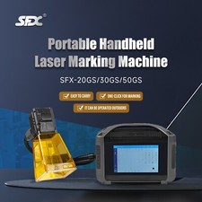 50W MAX Fiber Laser Marking Machine Metal Engraving 100mm Lens with battery