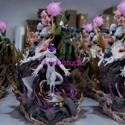 Hero Belief Studios Dragon Ball Frieza Cell Majin Buu Resin Model In Stock Led