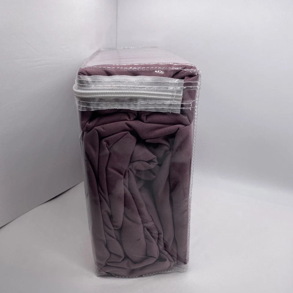 Juego de sábanas Tahari Home Soft Touch Queen 6 piezas / 2 fundas de almohada púrpura Foto 4 de 4