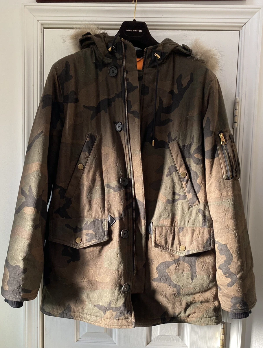 Louis Vuitton Supreme Jacquard Denim N-3B Parka Camo