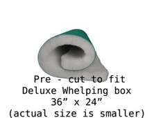 Dog Pre Cut Vet Bedding Fleece White to fit Deluxe Whelping box 36 x 24" Puppy