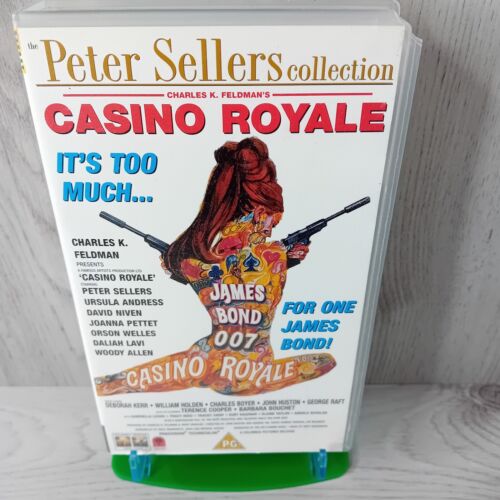 PETER SELLERS COLLECTION CASINO ROYALE VHS TAPE -RARE RETRO MOVIE SERIES VINTAGE - Foto 1 di 3