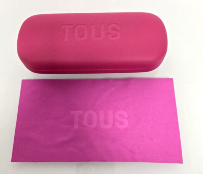 New!! TOUS Pink Sunglassesz-Eyeglasses Case + Cloth | eBay display picture 1