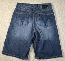 Vintage Y2K Ecko Unltd Mens Baggy Denim Jean Shorts Size 36 Jorts