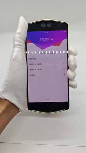 Luxury Meitu V6 Smartphone AMOLED Genuine Leather & 18K Gold Design 6G+128G - Vidéo 1 sur 1