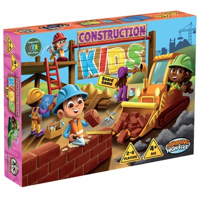 Jumping High Fives Construction Kids Board Game - an Exciting Cooperative Bui...
