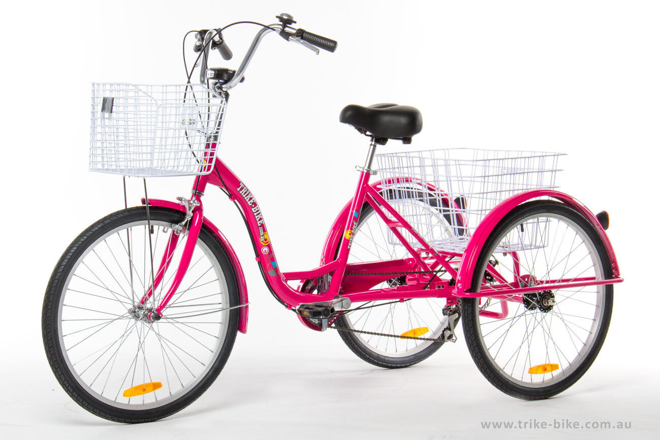 pink 3 wheel bike