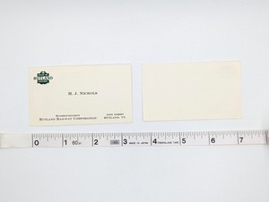 Vintage Rutland Railroad Corporation Superintendent Business Card Vermont 1960s