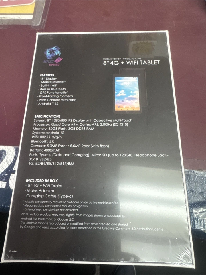 Tablet WiFi 8”. Nuevo en caja. Foto 2 de 4