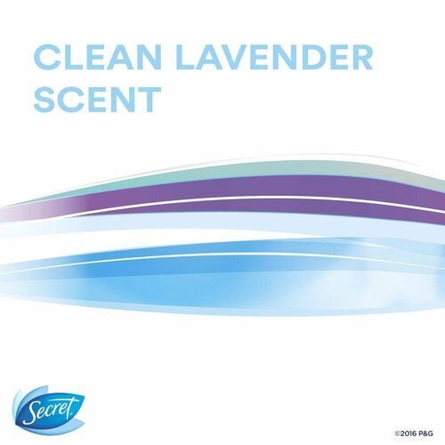 Secret Deodorant Clinical Strength Invisible Solid Clean Lavender 2.6 Oz 3 Pack - Picture 6 of 7