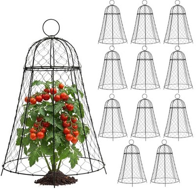 12 Pack Garden Cloches Heavy-Duty Plant Protector with Detachable Lid For Plants