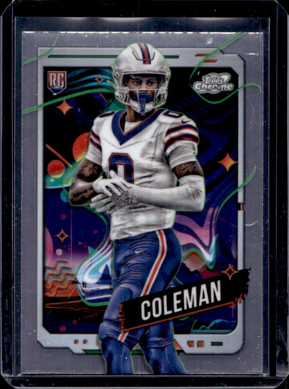 2024 Topps Cosmic Chrome Keon Coleman RC Rookie #111 Bills