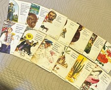 National Geographic Close-Up U.S.A. VTG Fold-Out Map Booklet Lot of 13 1970s