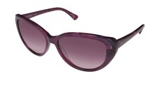 NEW ISAAC MIZRAHI 30204 SUNGLASSES PU PLASTIC PURPLE WOMENS 56-15-130 CAT EYE