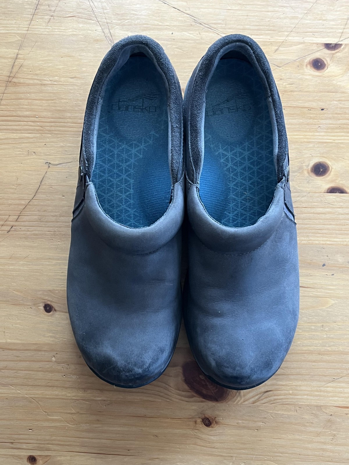 SAOLA Scarpe Dansko donna taglia 37 nere impermeabili slip on pelle suola vibram comode