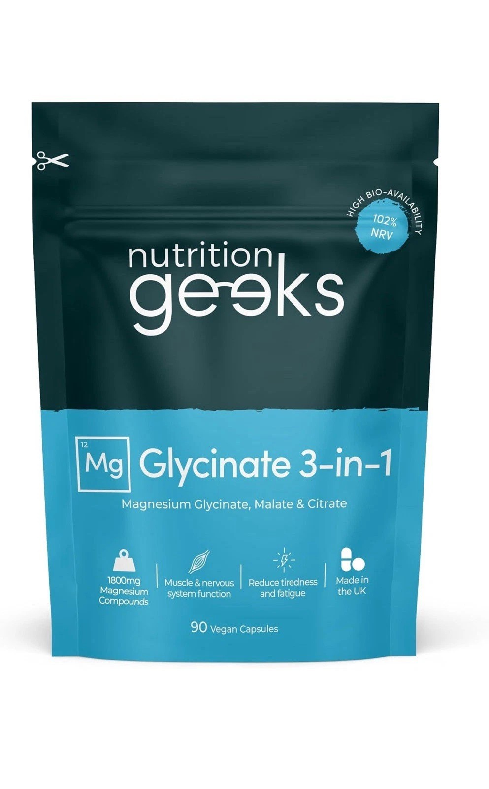 Magnesium Glycinate 3-in-1 Complex, 1800mg Magnesium Supplements 180 Tablets - Image 5