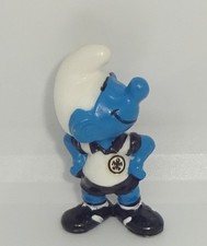 VERWARNTER SCHLUMPF komplett ohne Augenbemalung FU&szlig;BALLSCHL&Uuml;MPFE 1988 Original