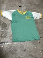 👾Vintage Medium Green/Yellow Spring Valley Sports Jersey T-Shirt 19X25
