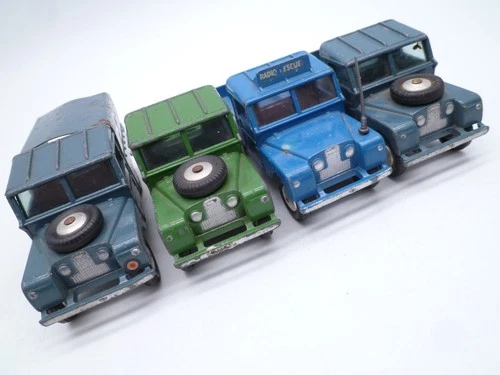 VINTAGE CORGI TOYS 406 416 351 LAND ROVER 109" WB LOT  x4 ISSUED 1950/60s