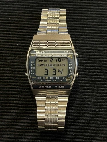 Seiko World Time A239-502A Vintage Watch Japan