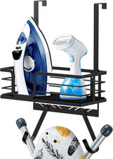 over the Door/Wall Mount Ironing Board Hanger, Laundry Room Iron and Ironing Boa